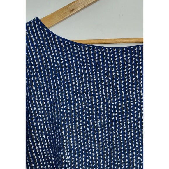 Maggie London Women's Size 14 Dress Midi Blue Half Sleeve Simple Elegant - Picture 5 of 12